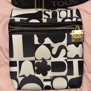 Tous Monochrome Graphic Crossbody Bag
